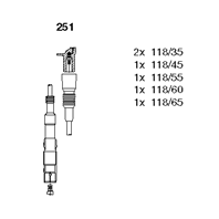 BR-251_к-кт проводов! Audi 80/100/A6 2.6-2.8 91-9