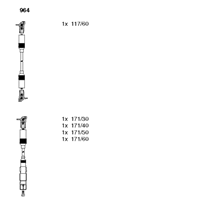 BR-964_к-кт проводов! VW Sharan 2.0 ADY 96&gt