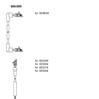 Комплект проводов (FH60-2  FH-80-2  FB50  Ford Scorpio 2.0i OHC 85-94)