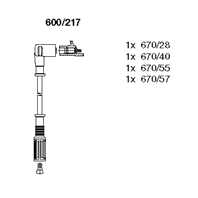BR-600/217_к-кт проводов! Fiat Punto/Panda 1.1-1.