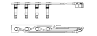 Br-968g100_=rc-vw 910=jm-abm68 !ком-т проводов audi a2 1.4  vw golf 4/bora/polo 1.4/1.6 v4 97&gt