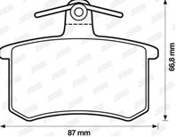 Колодки зад.audi 80, 90, 100, a4, a6