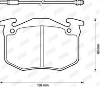 КОЛОДКИ ТОРМ.ПЕРЕД.ALFA 75/PEUGEOT 505/RENAULT 5 4245.14