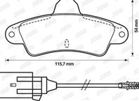 Автозапчасть/Колодки торм, FORD MONDEO I, II 93-00гг, задние к-т