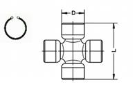 Крестовина карданной передачи 30.10x82.00