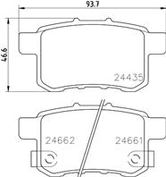 Brake pad set  disc brake