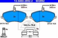 КОЛОДКИ PGT 407/607/CIT C6 2.2-3.0/2.0-27HDI 00- ПЕР