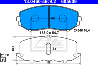 Колодки пер. SUZUKI GRAND VITARA 05=&gt