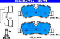 КОЛОДКИ LROV DISCOVERY/RANGE ROV 4.2-5.0 V8/2.7TD/3.0TD V6 02- ЗАД