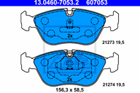 13.0460-7053.2_=446 00=FDB681=571457B !колодки дисковые п. Volvo 850/C70/XC70/S