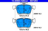 Колодки тормозные дисковые AUDI A3 1.2/1.4/1.8/1.6D/2.0D 04/12-