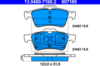 13.0460-7160.2_=P59044=GDB1469=573018B !колодки дисковые з. Ford Tourneo Connec