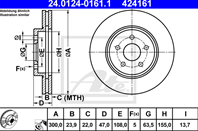 24.0124-0161.1_диск тормозной передний! Ford Mond