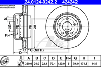 Two-piece brake disk