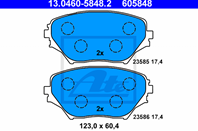 КОЛОДКИ TOY RAV4 1.8/2.0 WTI/2.0D4-D 00- ПЕР