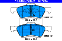 13.0460-7234.2 GDB1752 [4778223] !колодки дисковые п. Ford Maverick/Mazda Tribute 2.3-3.0i 04&gt