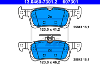 13.0460-7301.2_колодки дисковые з.! Peugeot 308 1.2/1.6/1.6HDI 13&gt