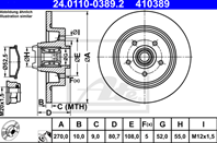 Brake disk with bearing