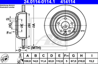 24.0114-0114.1_диск тормозной задний! mb w164/w25