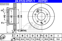 24.0122-0161.1_диск торм. пер. ! VW LT  MB Sprint