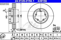 24.0128-0156.1_диск тормозной передний! Ford Tran