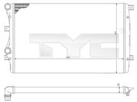 Радиатор двигателя AUDI A3 SEAT ALTEA/XL, LEON, TOLEDO III SKODA OCTAVIA, RAPID, SUPERB, YETI VW