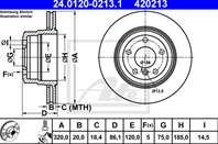 Диск торм bmw e60/e61 2.5-3.0/2.5-3.0d 05- зад