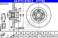 Brake disk with bearing