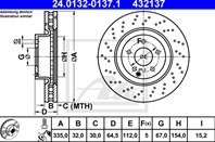 24.0132-0137.1_диск тормозной передний! MB W221 5