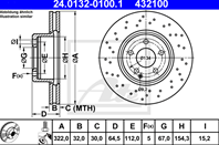 ДИСК ТОРМ MER W204 3.0-3.5/W212 2.2CDI-3.5 ПЕР ВЕНТ (с отверстиями)