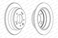 Диск торм. зад. HYUNDAI i30 1.4  1.6  ix35 2.0/KIA CEED 1.4  1.6