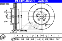 Диск торм lex rx 3.0-4.0 03-08 пер вент 319x28