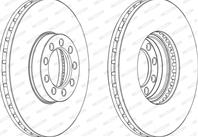 Диск тормозной передний Iveco Daily 2006 50/60/65C..