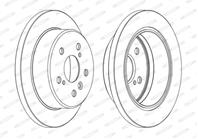 К-кт тормозных дисков (2 szt.) зад лев/прав toyota camry 2.2/2.4/3.0 0