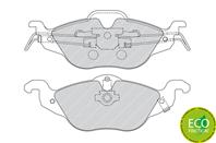 FDB1293_=684 02=571968B !колодки дисковые п. Opel Astra G 1.2i-1.7DTi 16V 98&gt