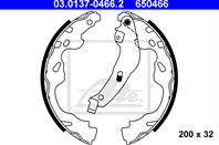Барабанные тормозные колодки 03013704662 от компании ATE