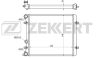 Радиатор охл. дв. Seat Leon 99-, Toledo II 99-, Skoda Octavia (1U_) 99-, VW Golf IV 97-