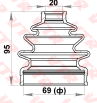 Чехол ШРУС переднего привода  внутренний