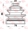 Чехол шрус переднего привода  внутренний