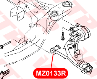 САЙЛЕНТБЛОК РЫЧАГА ПЕРЕДНЕЙ ПОДВЕСКИ ПЕРЕДНИЙ VTR MZ0133R
