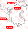 Сайлентблок нижнего рычага передней подвески  задний