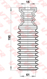 Чехол стойки амортизатора передней подвески
