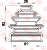Чехол ШРУС переднего привода  наружный и внутренний