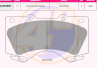 Колодки пер toy land cruiser 100 98- 4.7 08- lex lx 4.0-4.7 3.0d-4d 4.5d-4d 08-