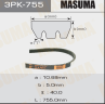 Ремень ручейковый Masuma 3PK- 755