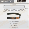 Ремень ручейковый Masuma 6PK- 750