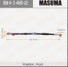 Шланг тормозной Masuma N- /front/ Bluebird U14  Primera P10  P11 LH