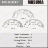 Колодки барабанные masuma mk-k0001 / kia rio ii 06-11