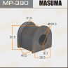 Втулка стабилизатора Masuma (миним. партия 2 ш