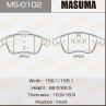 Колодки тормозные дисковые MS0102 от компании MASUMA